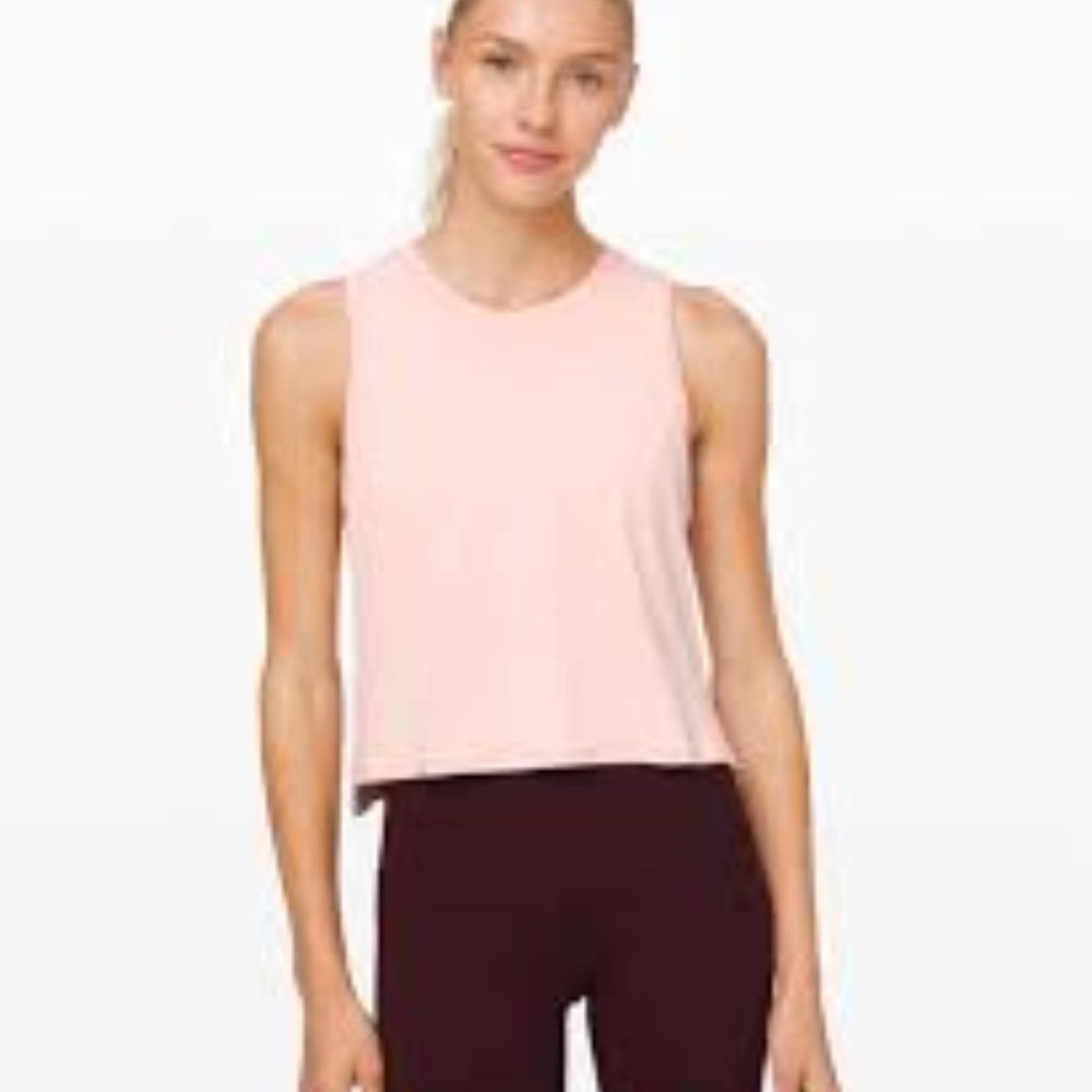 Lululemon Train To Be Tank in Light Pink
